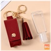 Women's Faux Leather Casual Tassel Keychain Pendant Bag Accessory