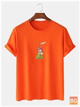 T-Shirts for Men - Cartoon Frog Graphic