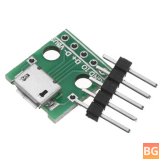 2.54mm To DIP Adapter - Female - 5-Pin - PCB Switch Board