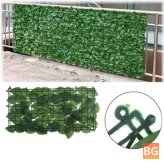 25x50cm Artificial Ivy Leaf Fence - Green Garden Yard Privacy Screen Hedge Plants