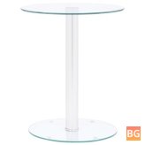 Table with Glass Top and Transparent Frame