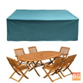 Outdoor Furniture Waterproof Cover with Umbrella and Sun Shield