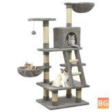 Cat Tree with scratching posts and bedding for cats
