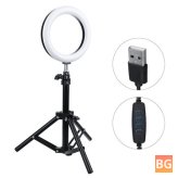 7" LED Ring Light with Tripod Stand and 3 Modes