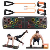 SGODDE 13-in-1 Push-up Rack Board with Resistance Band
