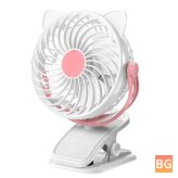 3 Speeds Desktop Fan with 360° Rotational Design - Portable