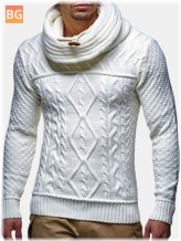 Turtleneck Cable Sweater for Men