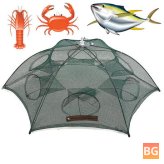 ZANLURE 6-In-One Automatic Fishing Net - Folding Shrimp Fish Bait Trap