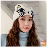 Cat Hat with Pattern - Women's