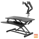 Standing Desk Table with Monitor Stand and Converter - BW-ESD1
