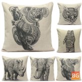 Animal Pattern Sofa Cushion Cover