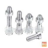 Aluminum Screw for turntable headshell mounting - pure silver