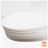 100-Pcs Qualitative Filter Paper Set with Circular Funnel, 10-15um Slow Speed, Multiple Sizes
