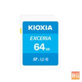 Kioxia SD Memory Card - 128GB, 64GB, 32GB