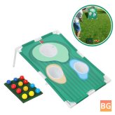 Golf Practice Board with Net Golf Pitching Cages, Mats, and Training Aid