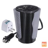 KONGOO 600W Peak Cup Style Power Inverter DC 12V to AC 110/220V Converter with Voice Control LED Atmosphere Lamp