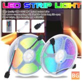 Waterproof RGB LED Strip Kit with Remote & Power Adapter