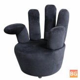 Chair Velvet Black