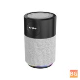 KIVEE MW05 Bluetooth Speaker - Portable HiFi Stereo Bass Loudspeaker - Colorful Lamp - FM Radio - IPX5 Waterproof Speakers