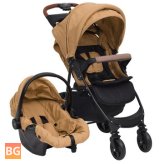 3-in-1 Steel Taupe Stroller