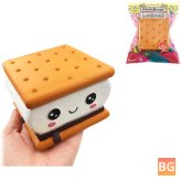 GiggleBread S'more Chocolate Biscuit Squishy 9.5x9x6CM Licensed Slow Rising With Packaging Collection Gift
