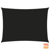 Rectangular Black Oxford Fabric Sun Shade 3x4.5m
