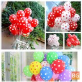 12 Inch Dot Balloons for Wedding Room