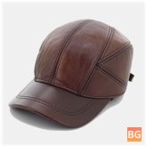 Warm Baseball Cap with Ears Flaps and Adjustable Thickness - Mens