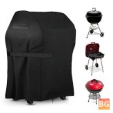 Heavy Duty Waterproof BBQ Grill Cover with Handle Straps and Storage Bag