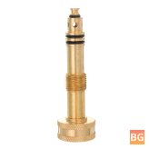 1/2-in.-PT Adjustable Copper Nozzle Connector for Garden Hoses - Quick Connect Irrigation Pipe Fittings