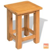 Oak Table with Solid Wood Base and Legs