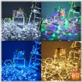 50M Low Voltage Holiday Light String with 250 Transparent Lights in White/Warm White/Blue/Multicolor Options