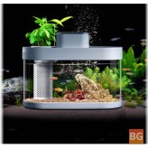 Smart Mini Aquarium with App Control and Self-Cleaning Filtration System