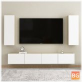 TV Cabinet - White and Sonoma Oak