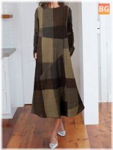 Print Maxi Dress with Pocket - Women