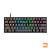 BAJEAL G101 61-Key RGB Backlit Mechanical Gaming Keyboard