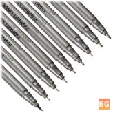 Black Fine Point Pen - Waterproof Drawing and Writing Pen