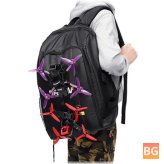 36-Inch Backpack for RC Drone with Transmitter Beam Port and Waterproof Bag