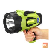LED Spotlight with sidelight - powerful flashlight