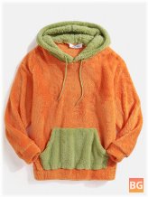 Hoodie for Men - Fluffy Patchwork