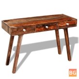 Sheesham Wood Wall Table with 3 Drawers