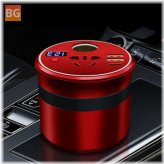 150W Car Power Inverter with Universal Socket, LED Display, USB Type-C, and QC3.0