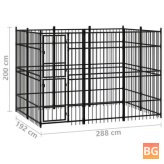 Outdoor Dog Kennel - 59.5 ft²