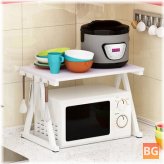 Microwave Oven Rack with Shelves - 2 Tier