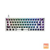 SKYLOONG GK68X Keyboard with Blue-Green Backlight - 60% RGB