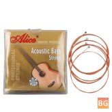 Alice's A618-L Acoustic Bass Strings - Nickel Alloy Wound, 0.040-0.95 Inch