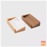 Wooden Waffle Business Card Holder