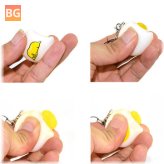 Pendent Phone Bag with Squeeze Lazy Egg Yolk Stress Reliever