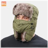 Warm Windproof Ear Face Protection for Men Outdoor Trapper Hat