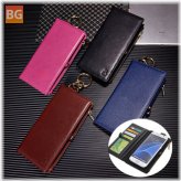 Leather Wallet for Samsung Galaxy S7 Edge